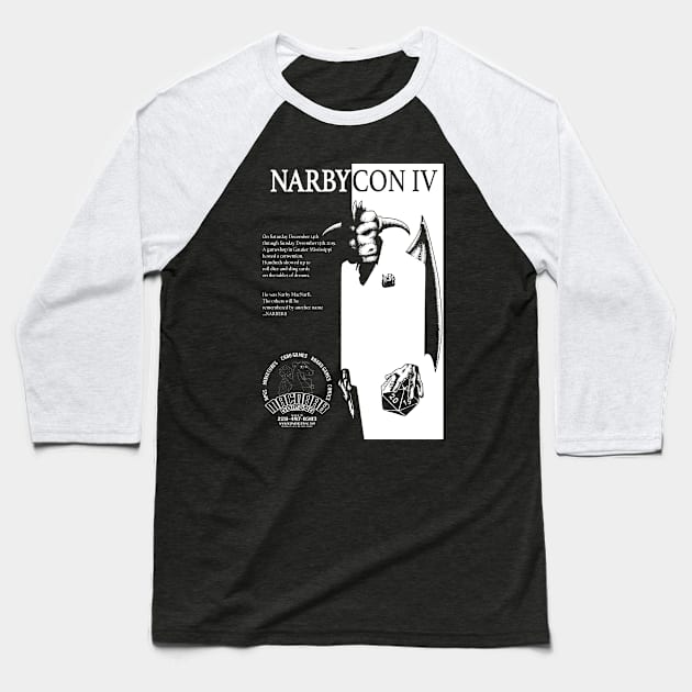 NarbyCon 4 Baseball T-Shirt by gregspanier